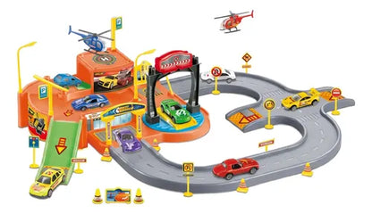 Pista De Autos Con Estacionamiento Juguete Para Niño Varios