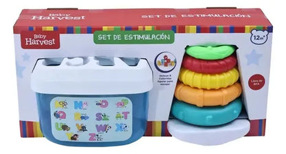 Junior Learning Set Include Stacking Rings & Bucket