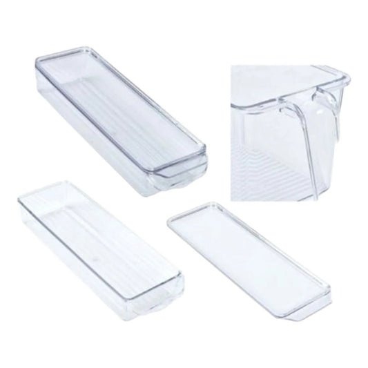 Caja Organizadora Para Refrigerador 28cmx10cmx4.5cm Transparente