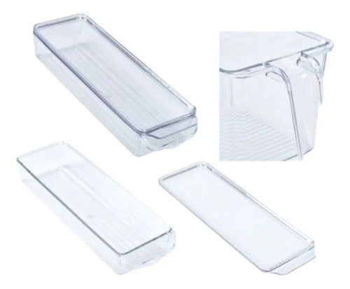 Caja Organizadora Para Refrigerador 28cmx10cmx4.5cm Transparente