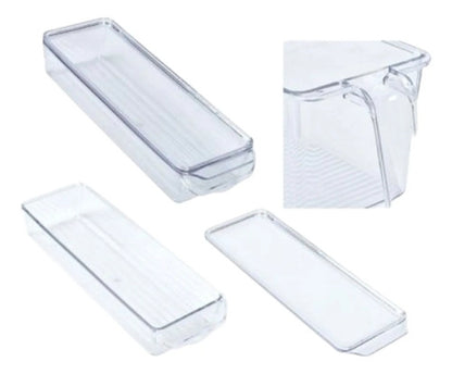 Caja Organizadora Para Refrigerador 28cmx10cmx4.5cm Transparente