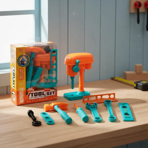 Juego De Herramientas Para Niños Con Taladro De Juguete