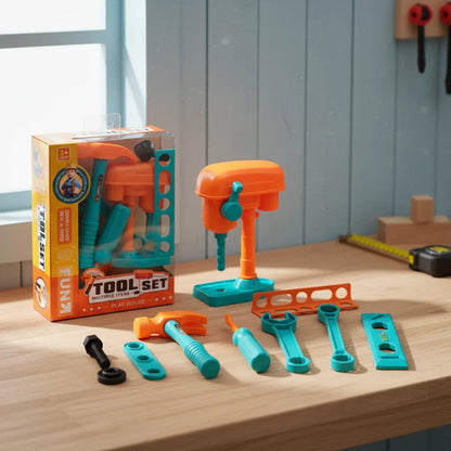 Juego De Herramientas Para Niños Con Taladro De Juguete