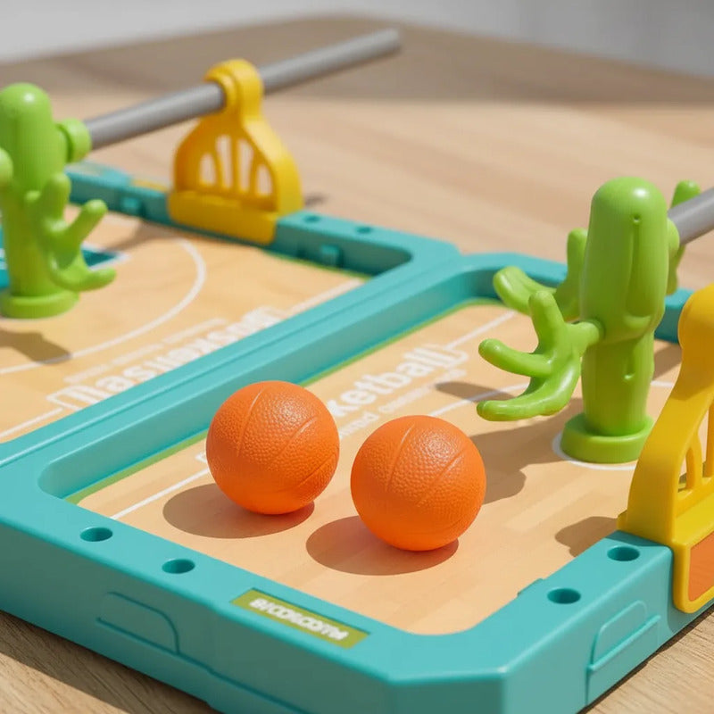 Juego Creativo De Mesa Cancha De Baloncesto Con Minicesta