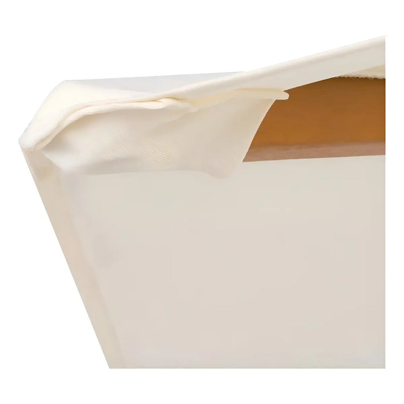 Quitasol Madera 2.5x2.25 Metros Blanco Marca Just Home Colle Blanco Liso