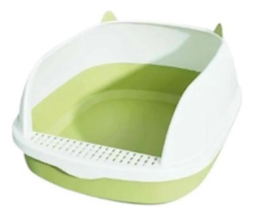 Arenero Para Gato Bandeja Sanitaria 40x33 Con Borde Antiderr