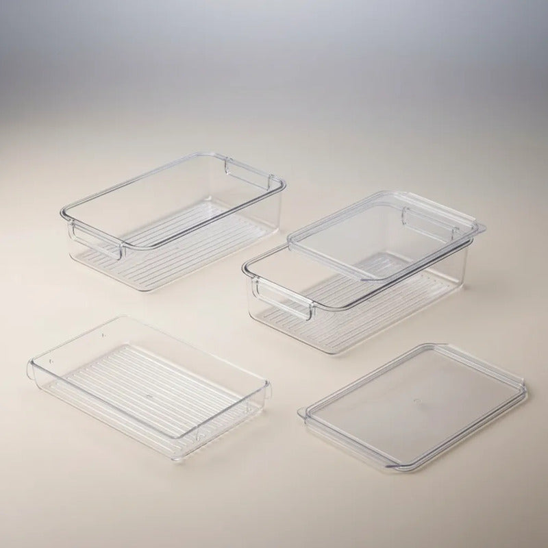 Caja Organizadora Para Refrigerador 10cmx28cmx20.5cm Transparente