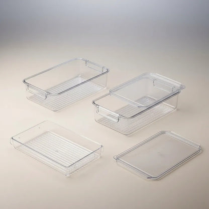 Caja Organizadora Para Refrigerador 10cmx28cmx20.5cm Transparente