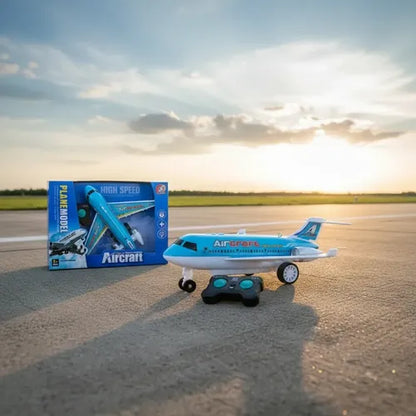 Avion De Pasajero A Control Remoto De Dos Vias Azul
