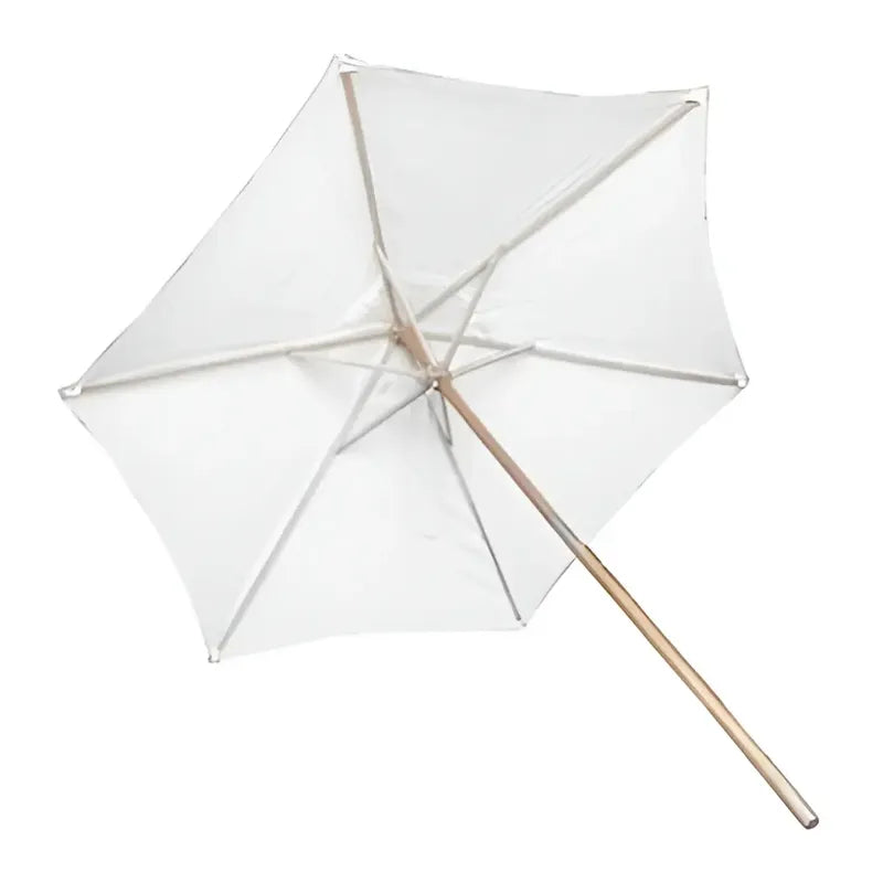 Quitasol Madera 2.5x2.25 Metros Blanco Marca Just Home Colle Blanco Liso