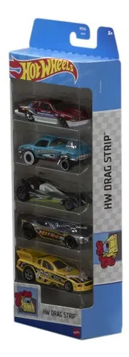 Paquete De 5 Coches Hot Wheels Hw Drag Strip, Color Mattel Color Multicolour