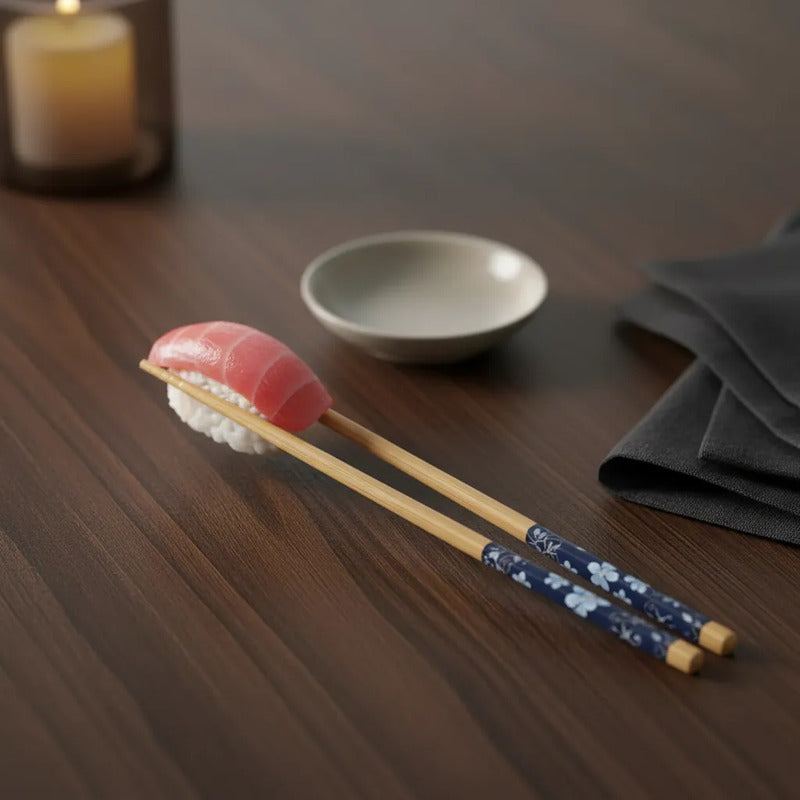 Palillos Chinos En Madera 4 Pares (8 Palillo) Sushi Madera
