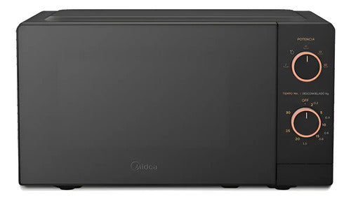 Microondas Midea 20 Litros Negro 600w Timer Cocina Pro