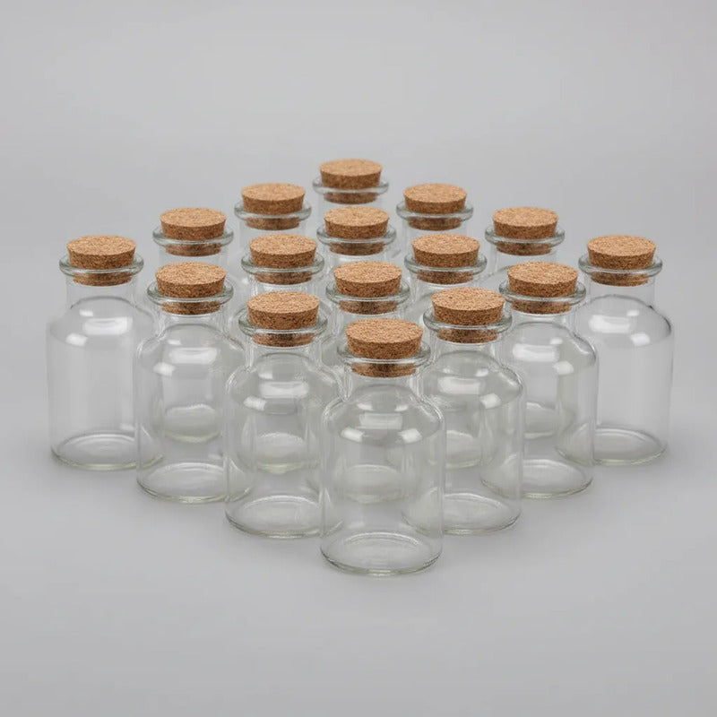 Pack 12 Botellas De Vidrio 60ml Vidrio