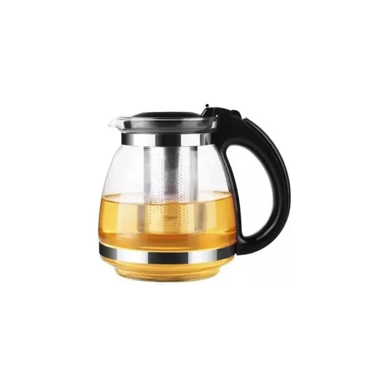 Tetera Vidrio 1200 Ml Infusor Té Café Infusiones Vidrio
