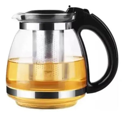 Tetera Vidrio 1200 Ml Infusor Té Café Infusiones Vidrio