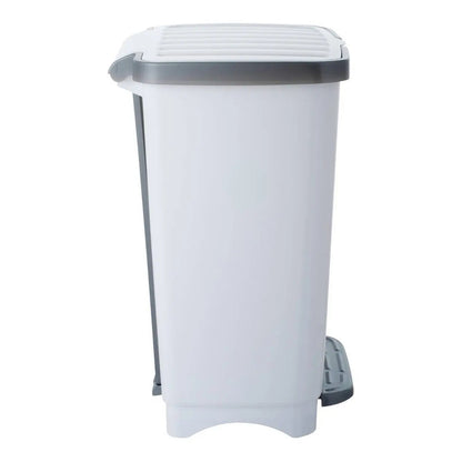 Basurero De Pedal Modelo Kleine - Reyplast 25 Litros Blanco