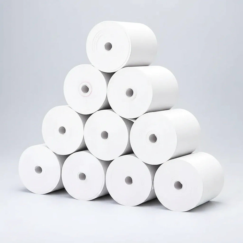 Caja 50 Rollos Papel Térmico 55x40 Rollo Para Boleta Factura Blanco