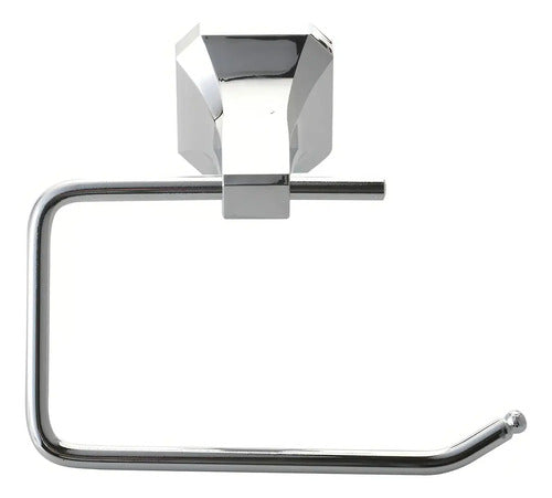 Kit De 3 Accesorios Para Baño Sensi D Acqua Roma Plateado