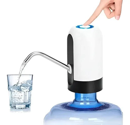 Dispenser De Agua Portatil Usb Bomba Dispensador Bidones Col Blanco