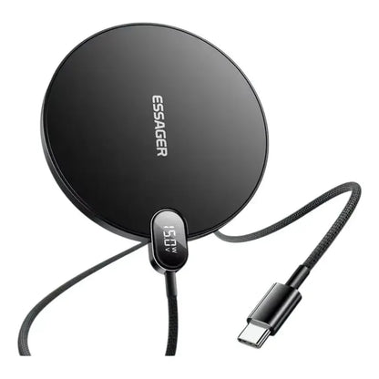 Cargador Inalámbrico 15w Carga Rápida Con Pantalla Digital