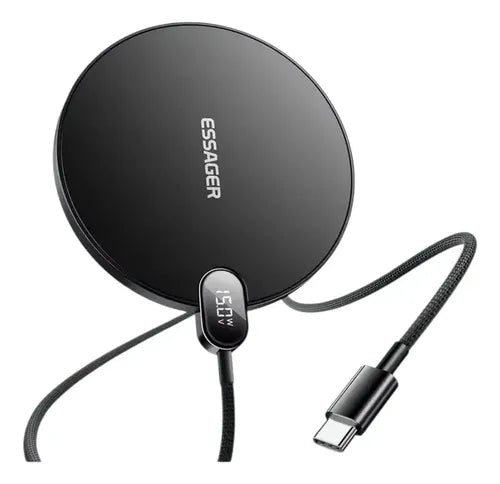 Cargador Inalámbrico 15w Carga Rápida Con Pantalla Digital