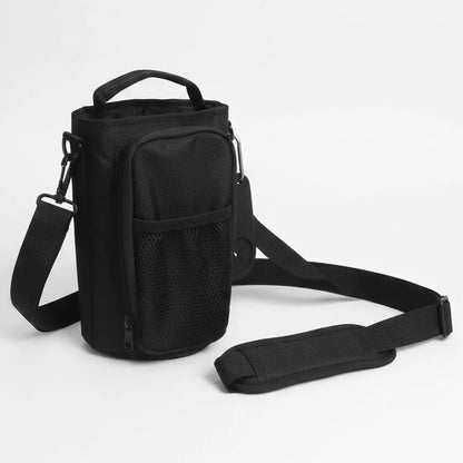 Bolso Magnético Para Gimnasio Porta Botella Y Celular Negro