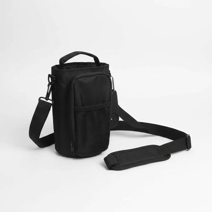 Bolso Magnético Para Gimnasio Porta Botella Y Celular Negro