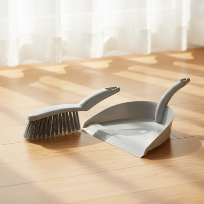 Set De Pala Recogedora De Basura Gris Claro