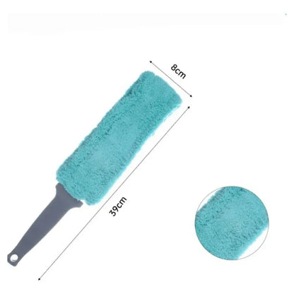 Plumero De Microfibra 8cm X 39cm Celeste