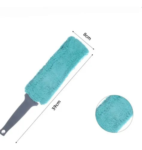 Plumero De Microfibra 8cm X 39cm Celeste