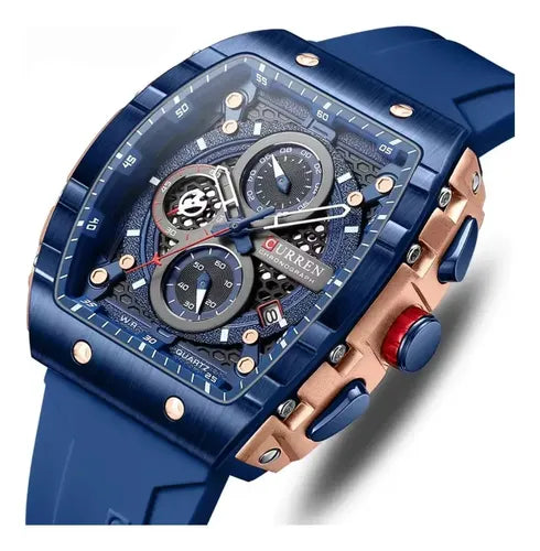 Reloj Curren Dep-estilo Hombre- Silicona Analógico