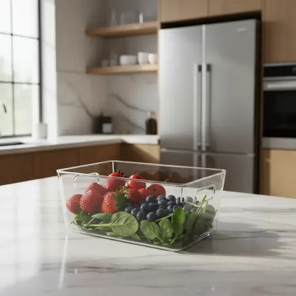 Caja Organizadora Para Refrigerador 13cmx26.5cmx17cm Transparente