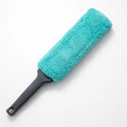 Plumero De Microfibra 8cm X 39cm Celeste