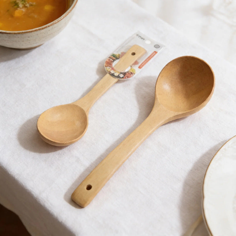 Cuchara De Bambu 27cmx8.5cm Para Cocinar Utensilio Madera