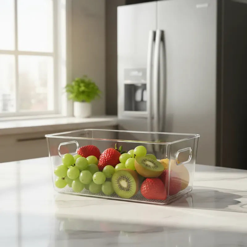 Caja Organizadora Para Refrigerador 11cmx23.5cmx13cm Transparente