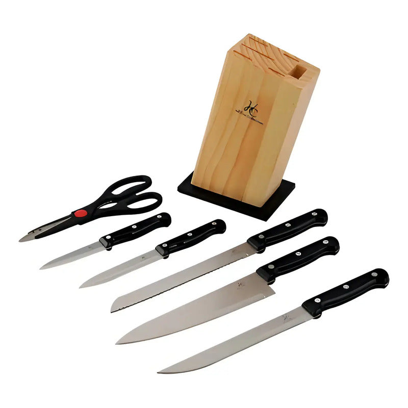 Juego Cuchillos Cocina Set Multipiezas + Color Platiado Platiado