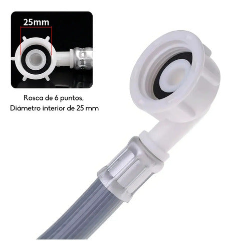 Manguera Lavadora Entrada Agua Flexible 1,5 Metros Universal