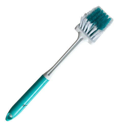 Cepillo Multiuso Cocina Baño Limpieza Escobilla 30cm Celeste