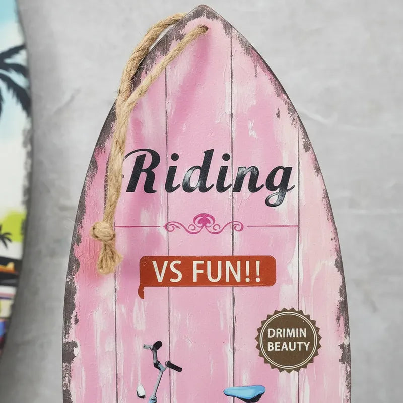 Pack 3cuadro Tabla Surf Decorativa Vertical 15x40cm Varios