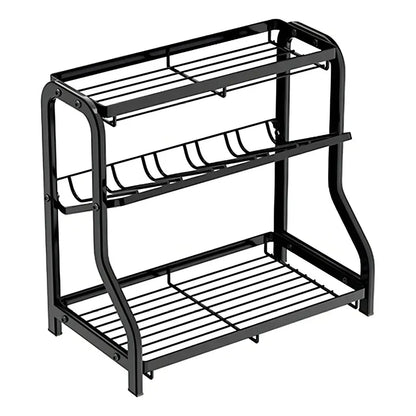 Organizador Especieros 3 Niveles Casa Miel Diseño Basculante Negro