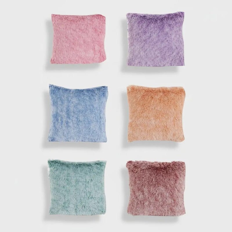 Pack X6 Fundas De Cojines 45x45 Cm, Súper Suaves-peludos Peludo
