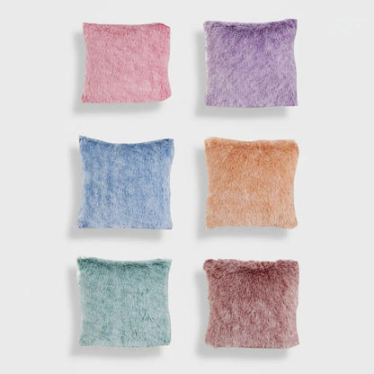 Pack X6 Fundas De Cojines 45x45 Cm, Súper Suaves-peludos Peludo