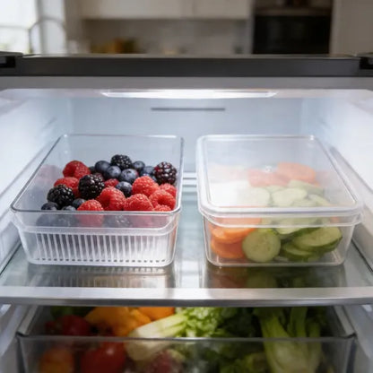 Caja Organizadora Para Refrigerador 14cmx28cmx30cm Transparente