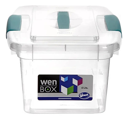 Caja Organizadora De 6 Litros Con Tapa Transparente