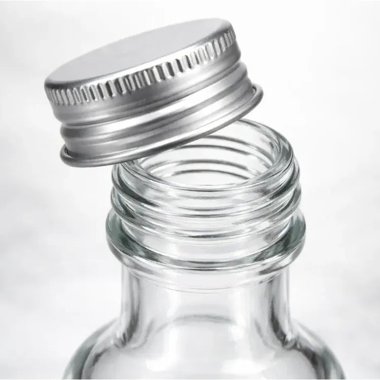 Pack 24 Botellas De Vidrio Ideal Para Aceite O Esencias Transparente