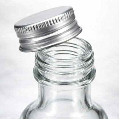 Pack 24 Botellas De Vidrio Ideal Para Aceite O Esencias Transparente
