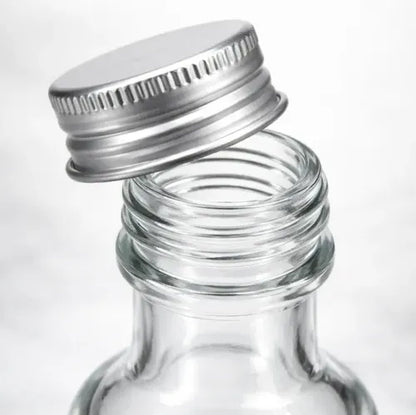 Pack 24 Botellas De Vidrio Ideal Para Aceite O Esencias Transparente