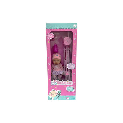 Muñeca Bostecitos Bebé Con Coche Y Accesorios 30 Cm