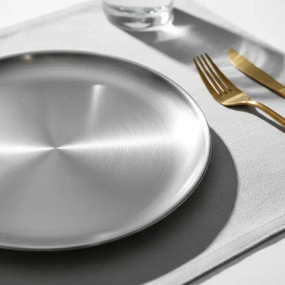 Pack 4 Platos Acero Inoxidable 23cm Cocina Acero Inoxidable Plato